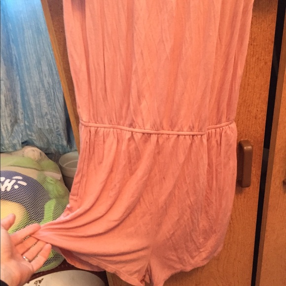 Pink Forever 21 Off the Shoulder Romper - Picture 3 of 5